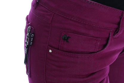  - Elegant Purple Super Slim Jeans