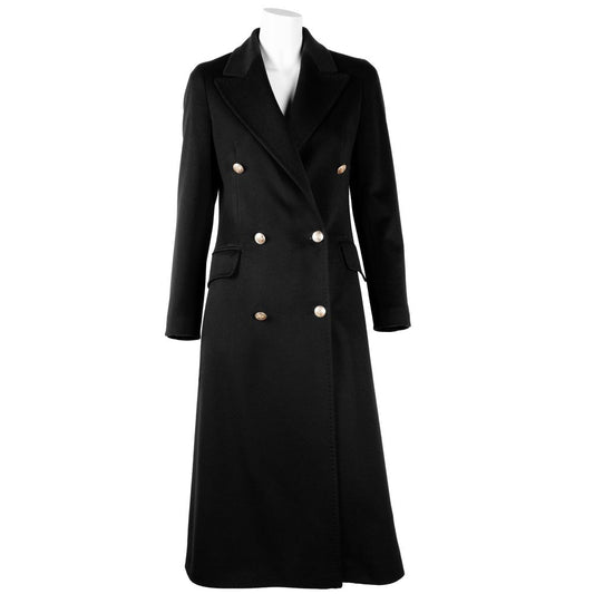 Black Wool Vergine Jackets & Coat