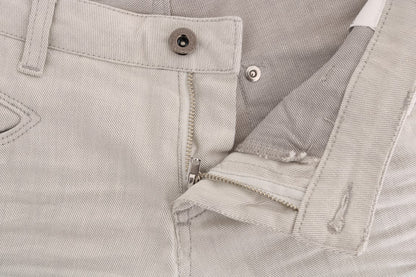  - Chic White Slim-Fit Stretch Jeans