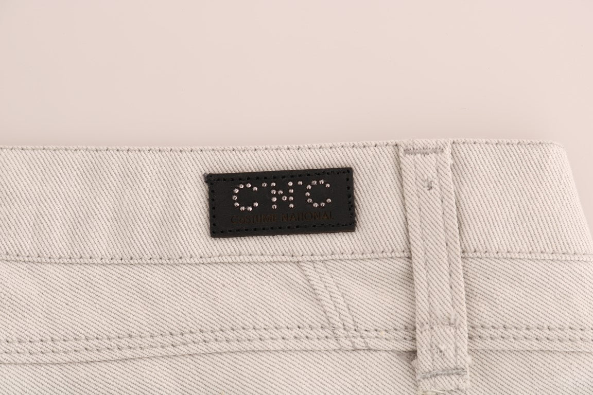  - Chic White Slim-Fit Stretch Jeans
