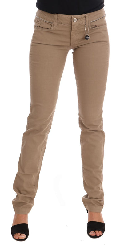  - Beige Super Slim Fit Denim Delight