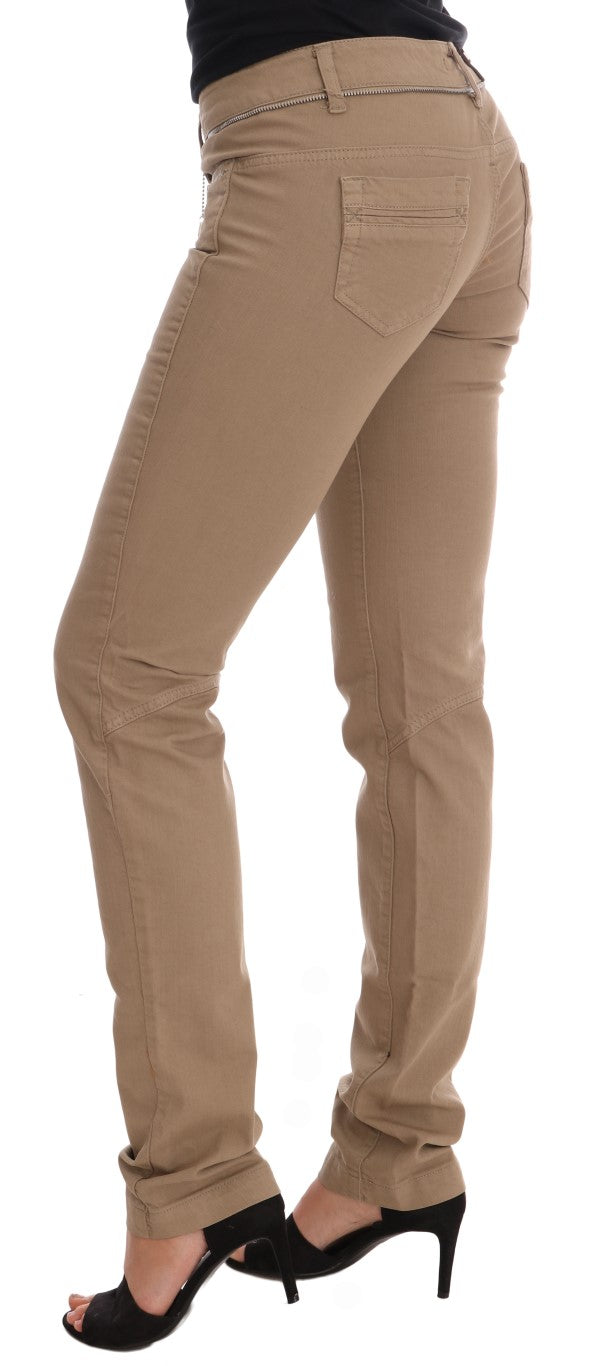  - Beige Super Slim Fit Denim Delight