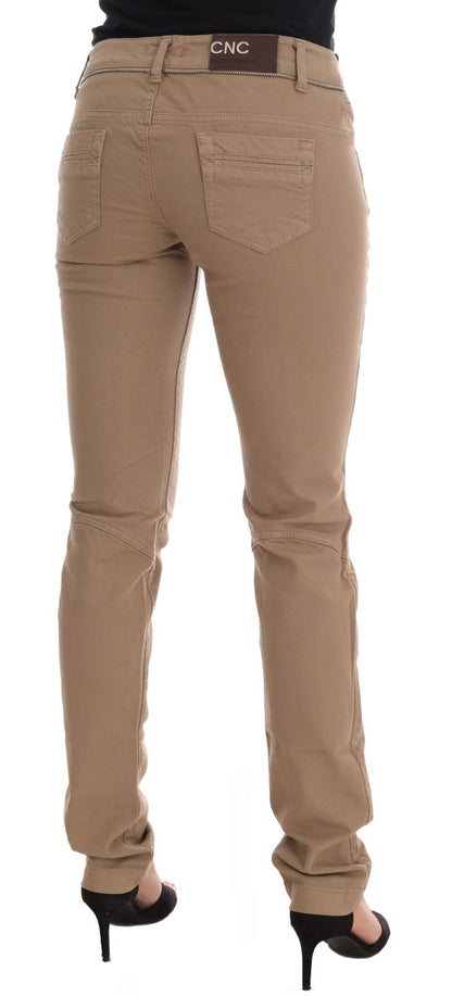  - Beige Super Slim Fit Denim Delight