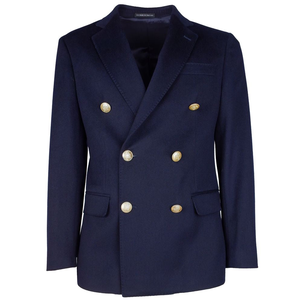  - Blue Wool Vergine Blazer