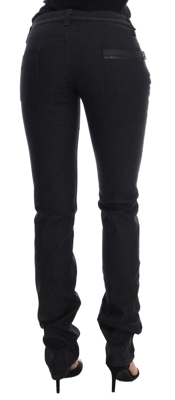  - Chic Dark Blue Super Slim Fit Jeans