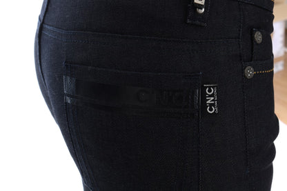  - Chic Dark Blue Super Slim Fit Jeans