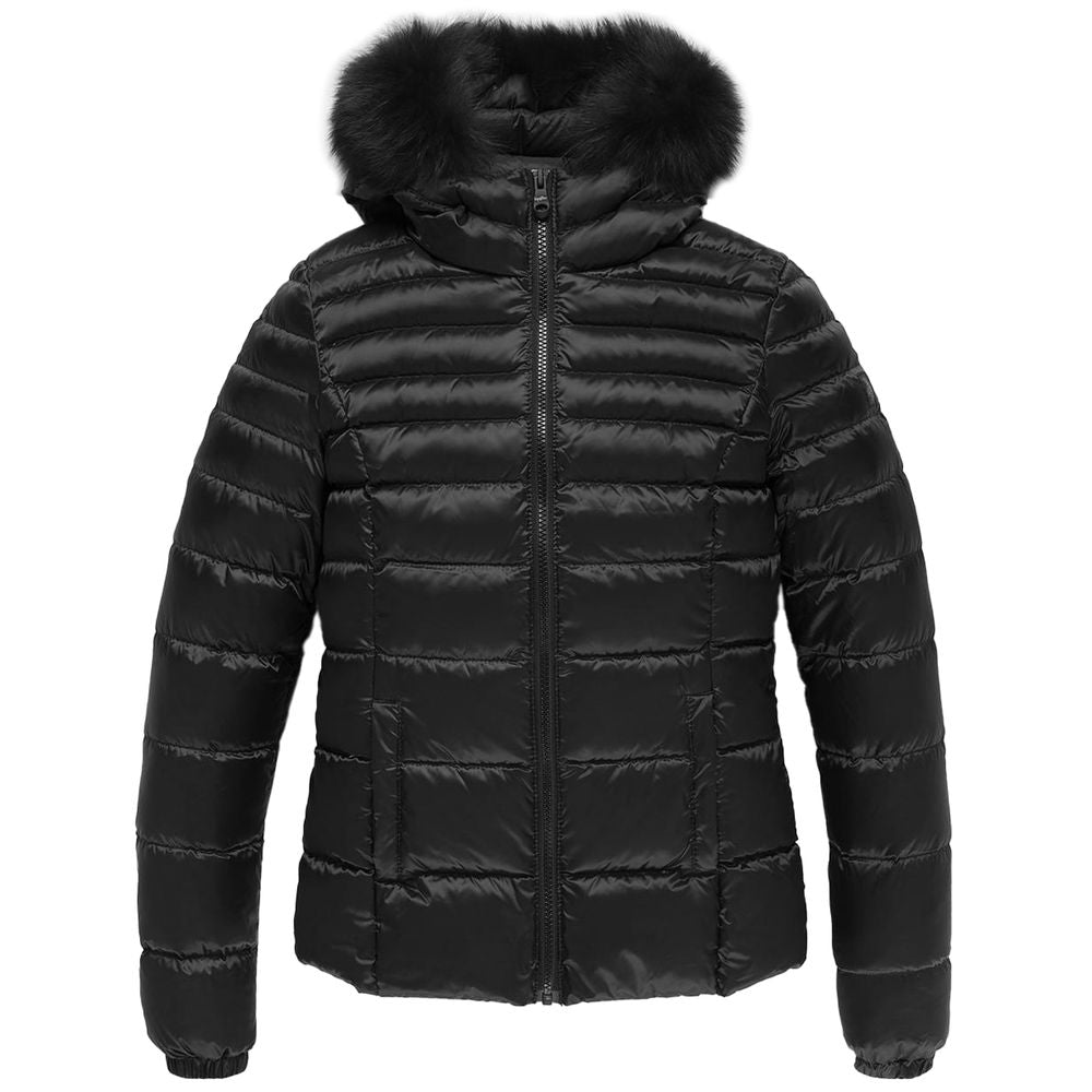 Black Nylon Jackets & Coat - The Luxe Alliance