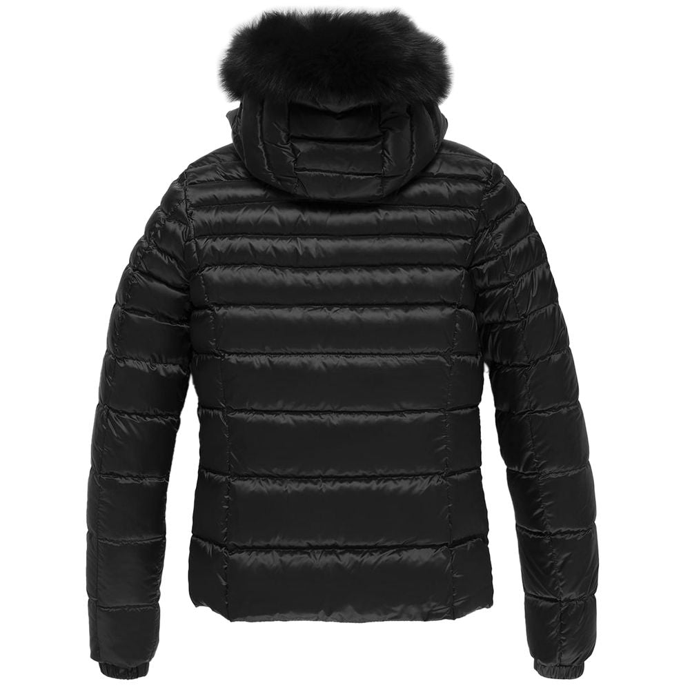 Black Nylon Jackets & Coat - The Luxe Alliance