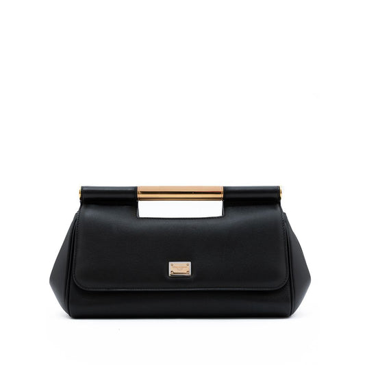  - Black Leather Handbag