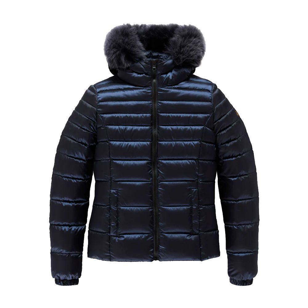 Blue Nylon Jackets & Coat - The Luxe Alliance