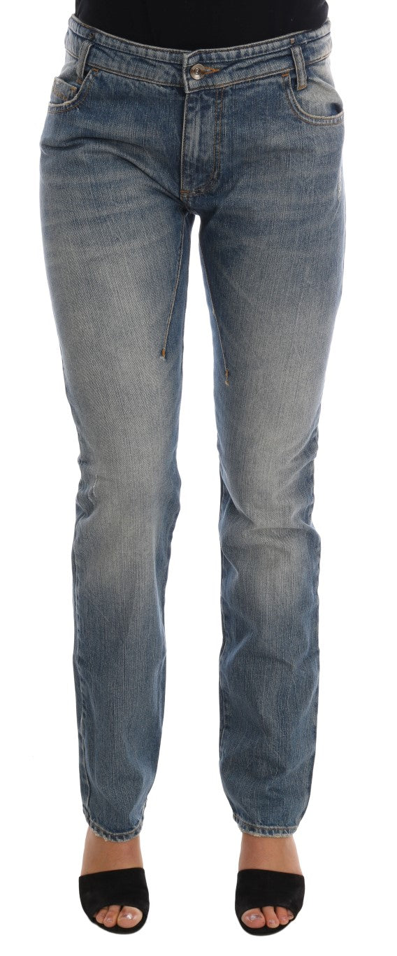  - Chic Blue Slim Fit Designer Jeans