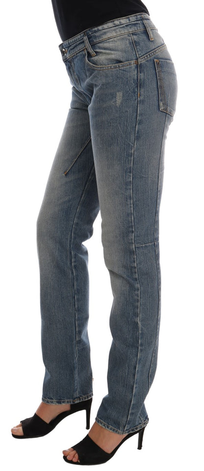  - Chic Blue Slim Fit Designer Jeans