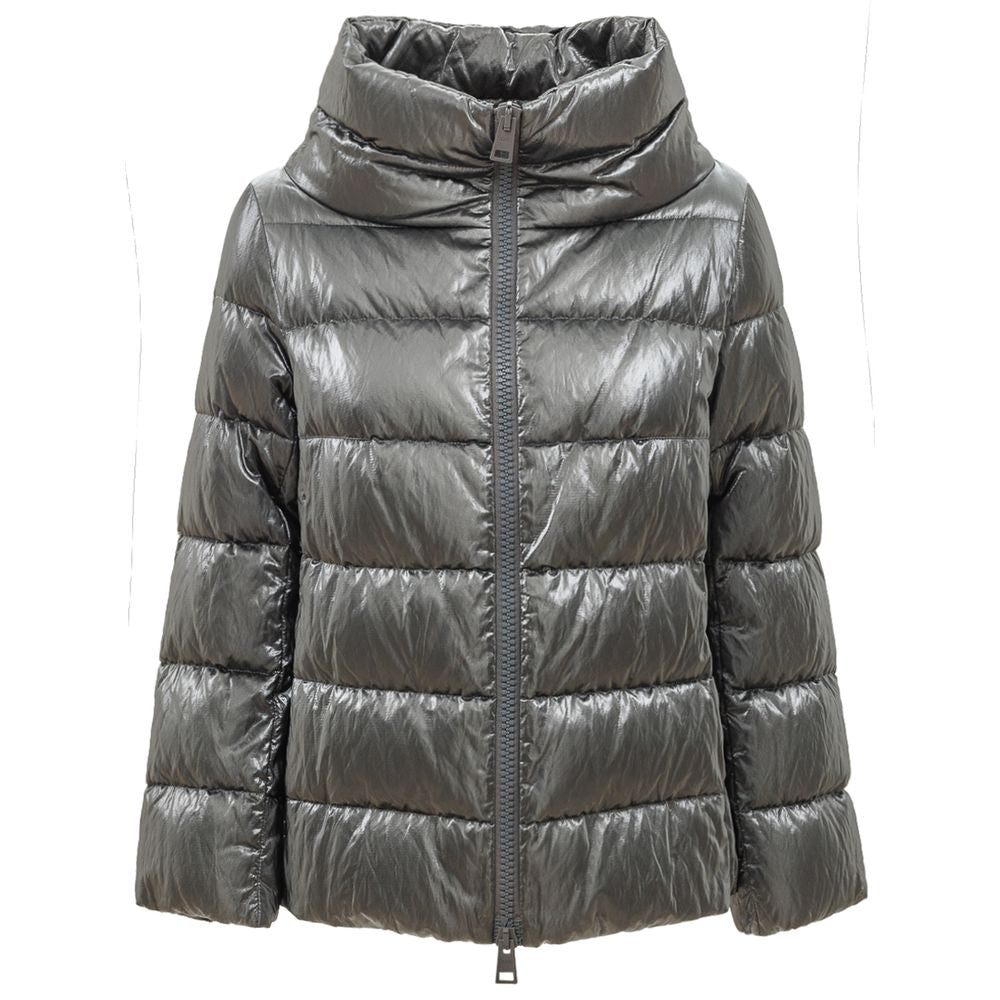  - Silver Viscose Jackets & Coat