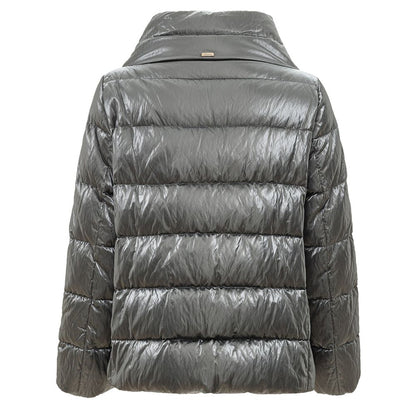  - Silver Viscose Jackets & Coat