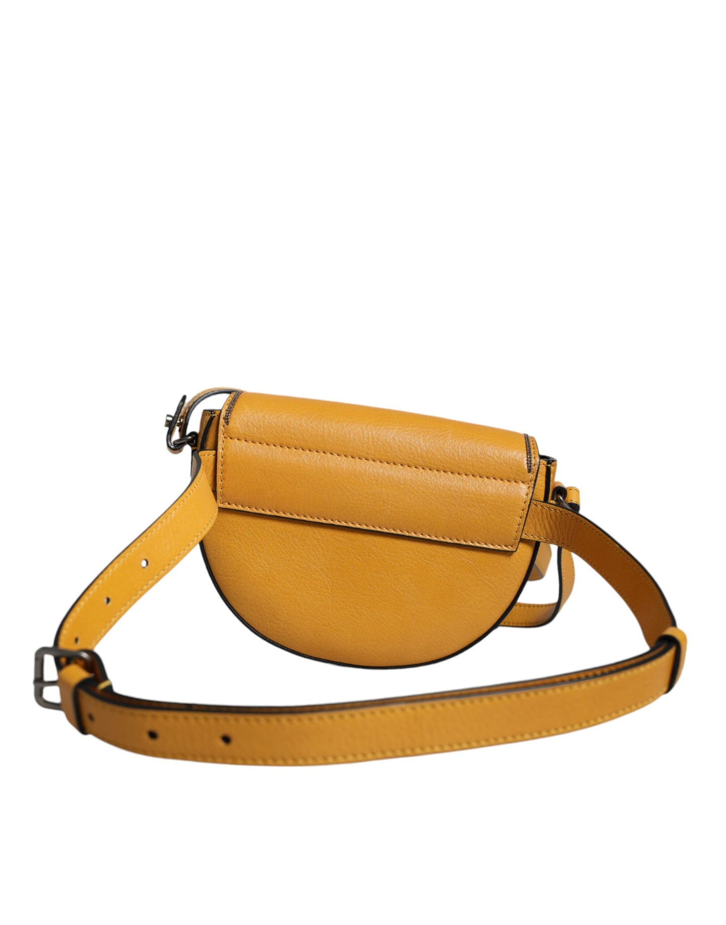 Light Brown Leather Logo Waist Strap Sling Bag - The Luxe Alliance