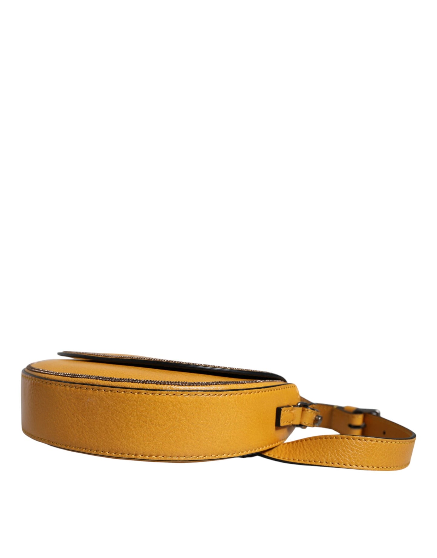 Light Brown Leather Logo Waist Strap Sling Bag - The Luxe Alliance