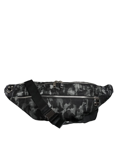 Black Leopard Fabric Belt Waist Fanny Pack Bag - The Luxe Alliance