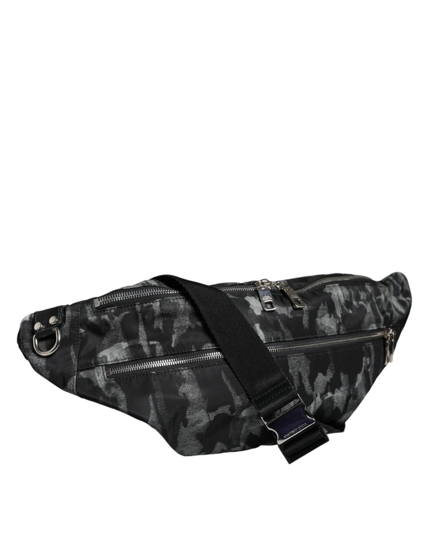 Black Leopard Fabric Belt Waist Fanny Pack Bag - The Luxe Alliance