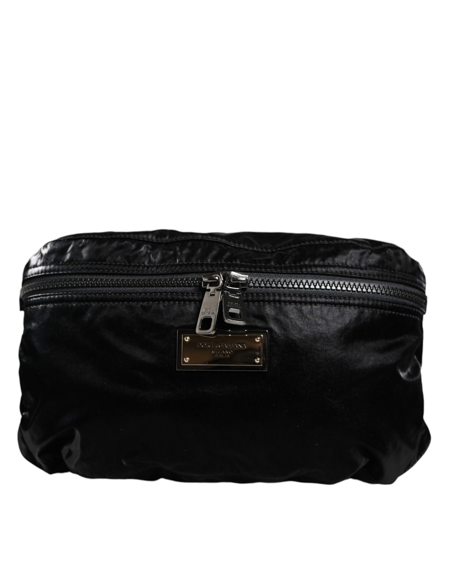 Black Nylon Fabric Belt Waist Fanny Pack Bag - The Luxe Alliance