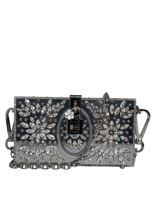 Silver Plexiglass Clutch Mini Evening Purse Bag - The Luxe Alliance