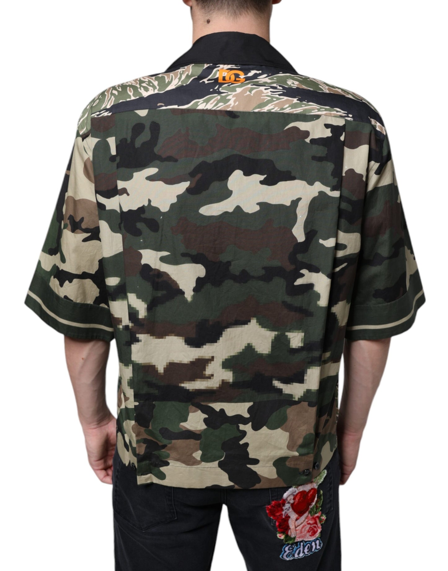 Multicolor Camouflage Button Down Men Casual Shirt - The Luxe Alliance