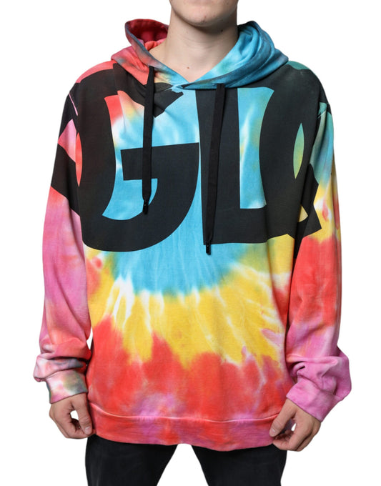 - Multicolor Tie Dye Hooded Sweatshirt Sweater