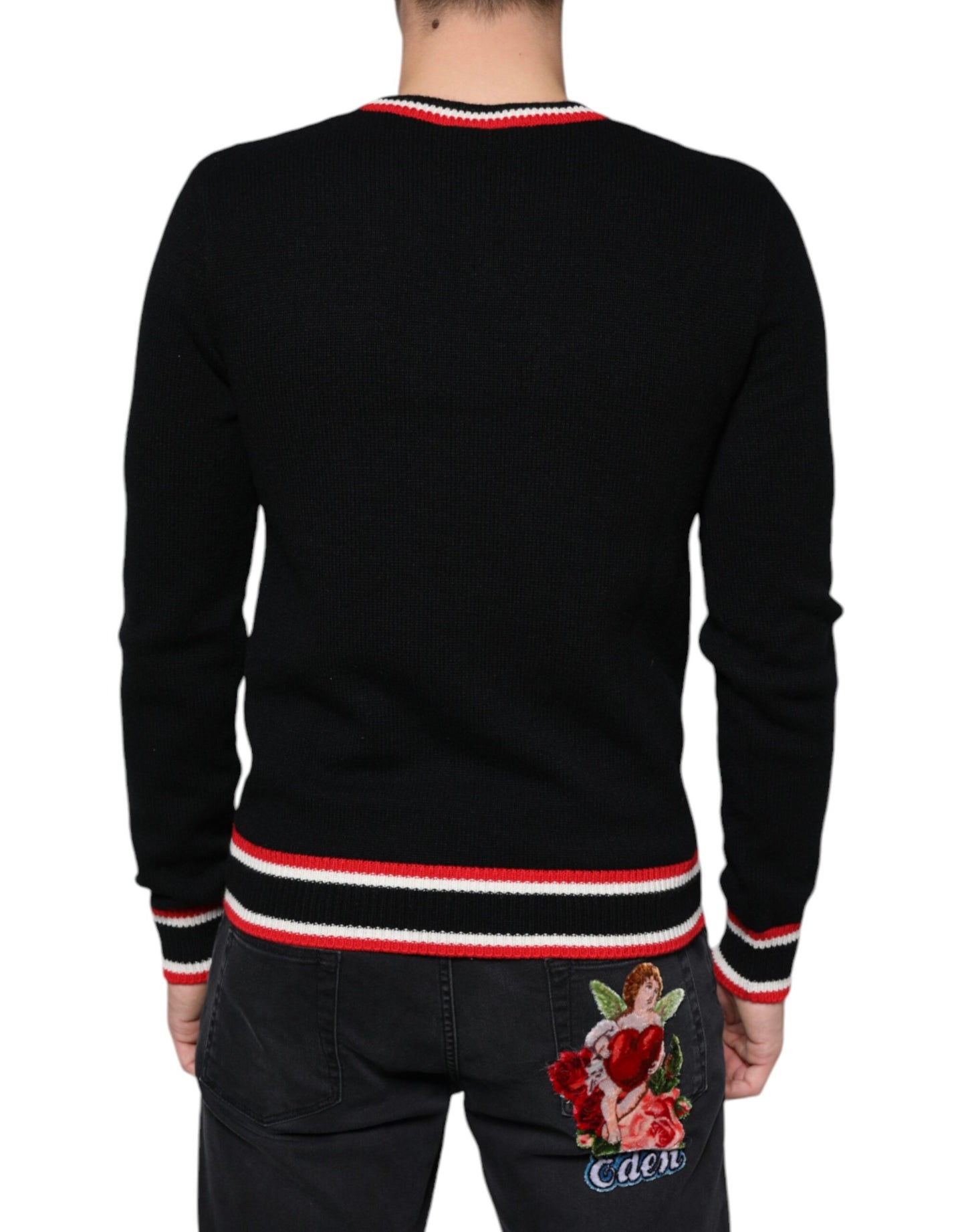  - Black Cashmere Pig of the Year Pullover Sweater