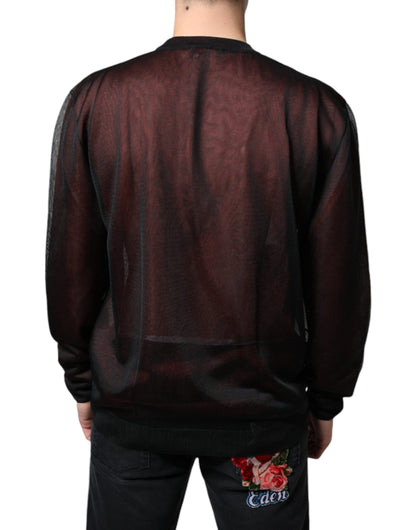  - Brown Polyester Pullover Sweatshirt Sweater