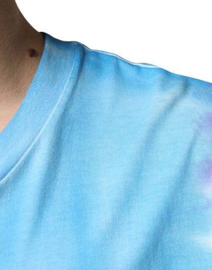  - Multicolor Tie Dye Cotton Sleeveless T-shirt