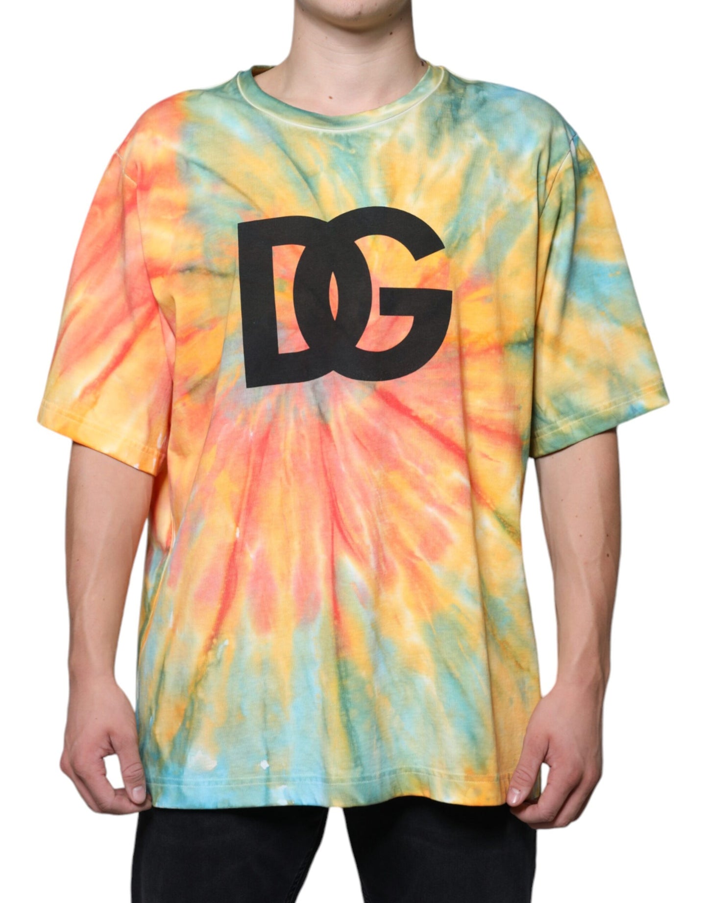 Multicolor Tie-Dye Logo Cotton T-shirt - The Luxe Alliance