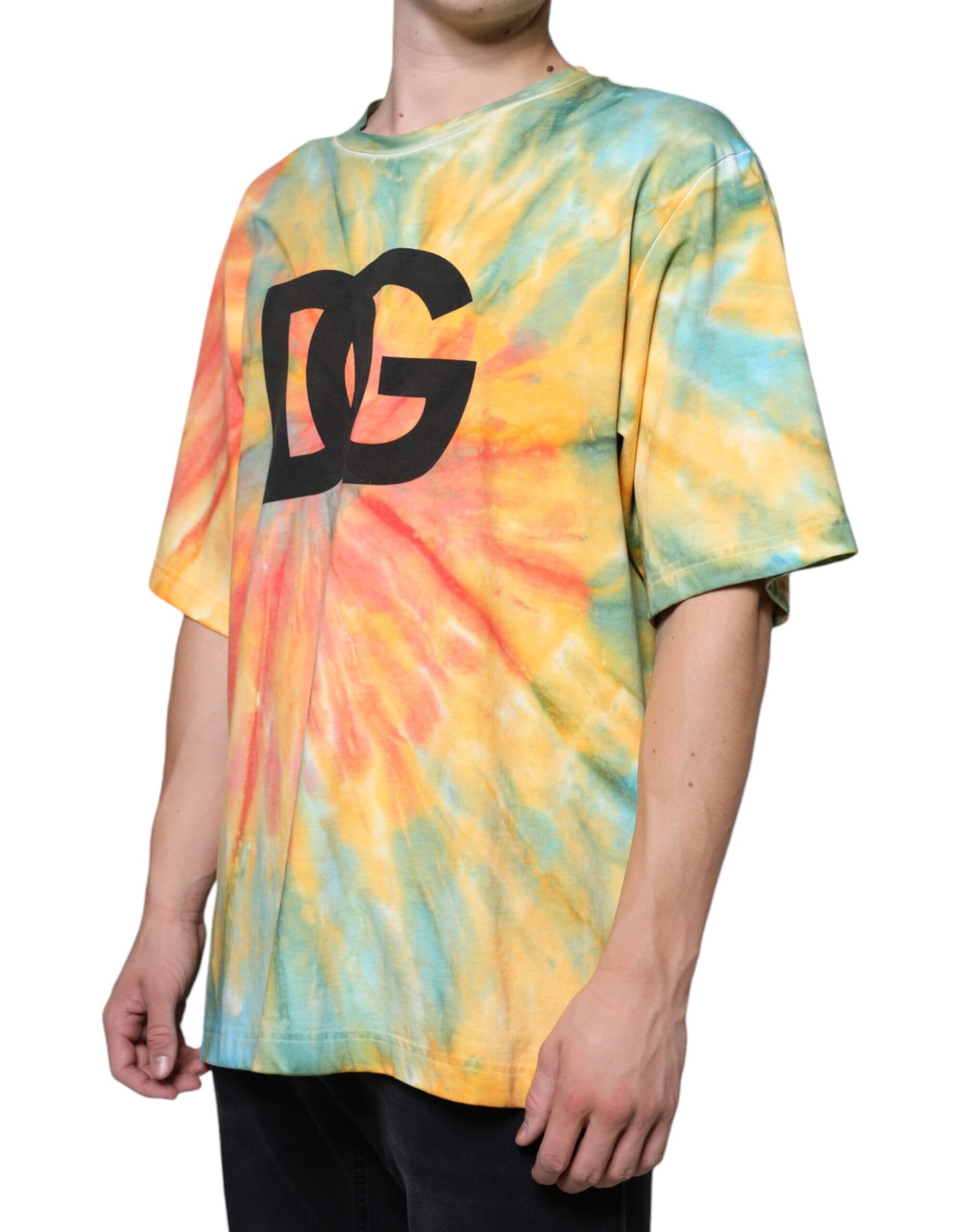 Multicolor Tie-Dye Logo Cotton T-shirt - The Luxe Alliance