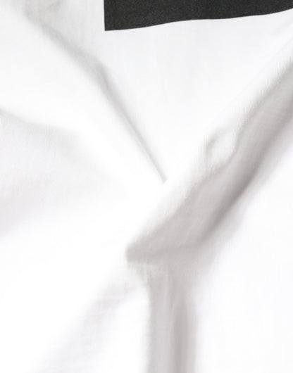  - White Cotton DG Logo Print Casual T-shirt