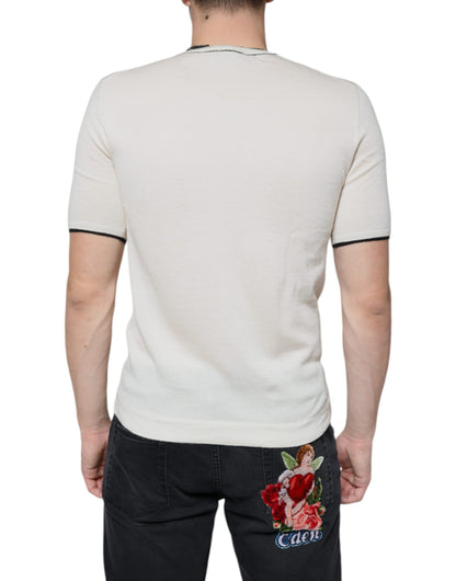  - Off White Cashmere Short Sleeves T-shirt