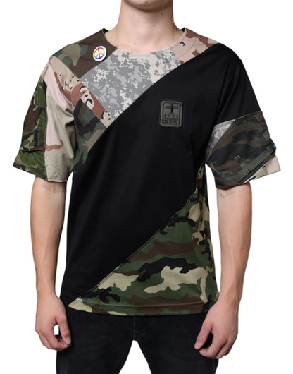  - Multicolor Camouflage Patchwork DG Royal T-shirt