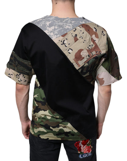  - Multicolor Camouflage Patchwork DG Royal T-shirt