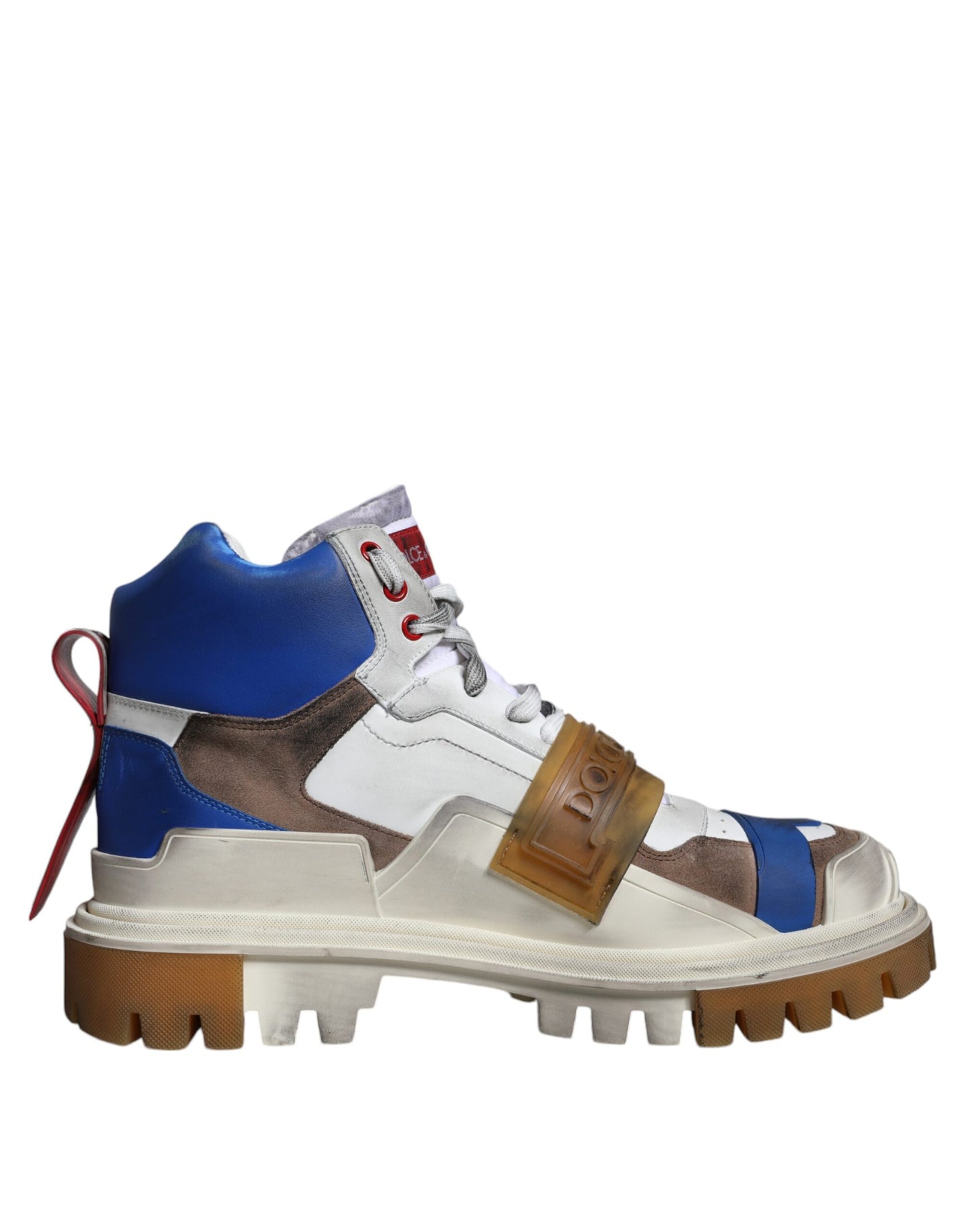 Multicolor Leather Trekking Sneakers Boots Shoes - The Luxe Alliance