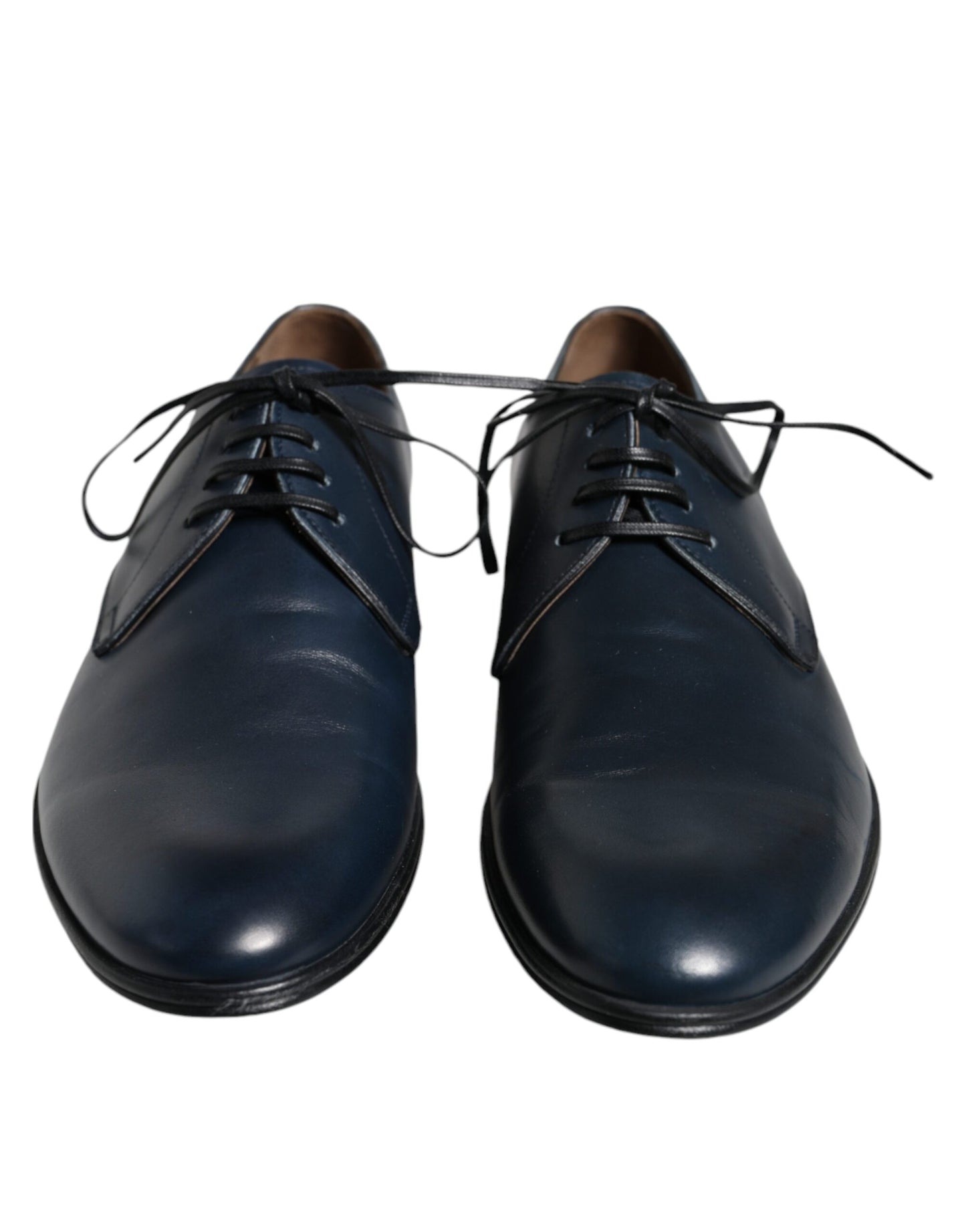  - Navy Blue Leather Derby Dress Formal Shoes