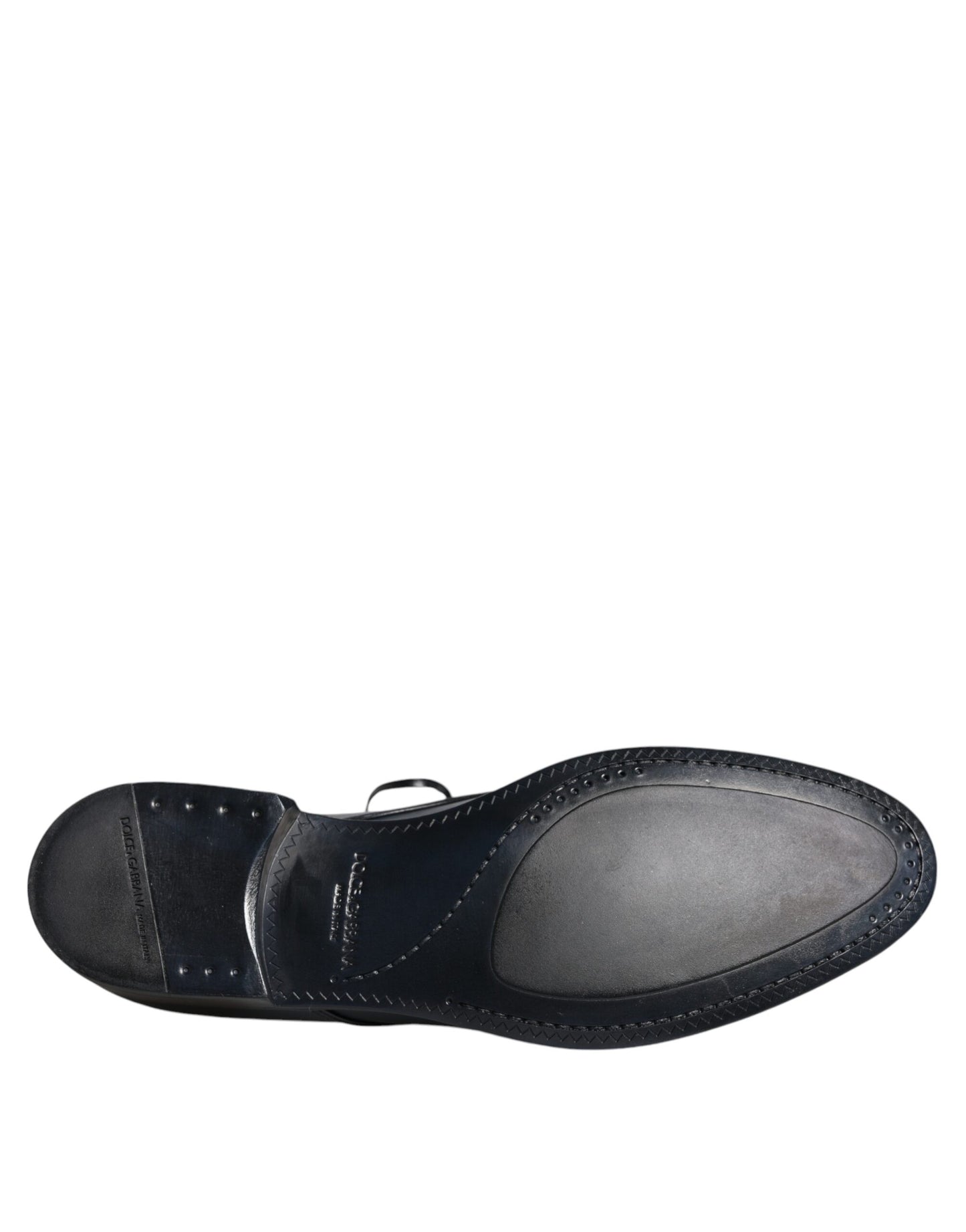  - Navy Blue Leather Derby Dress Formal Shoes