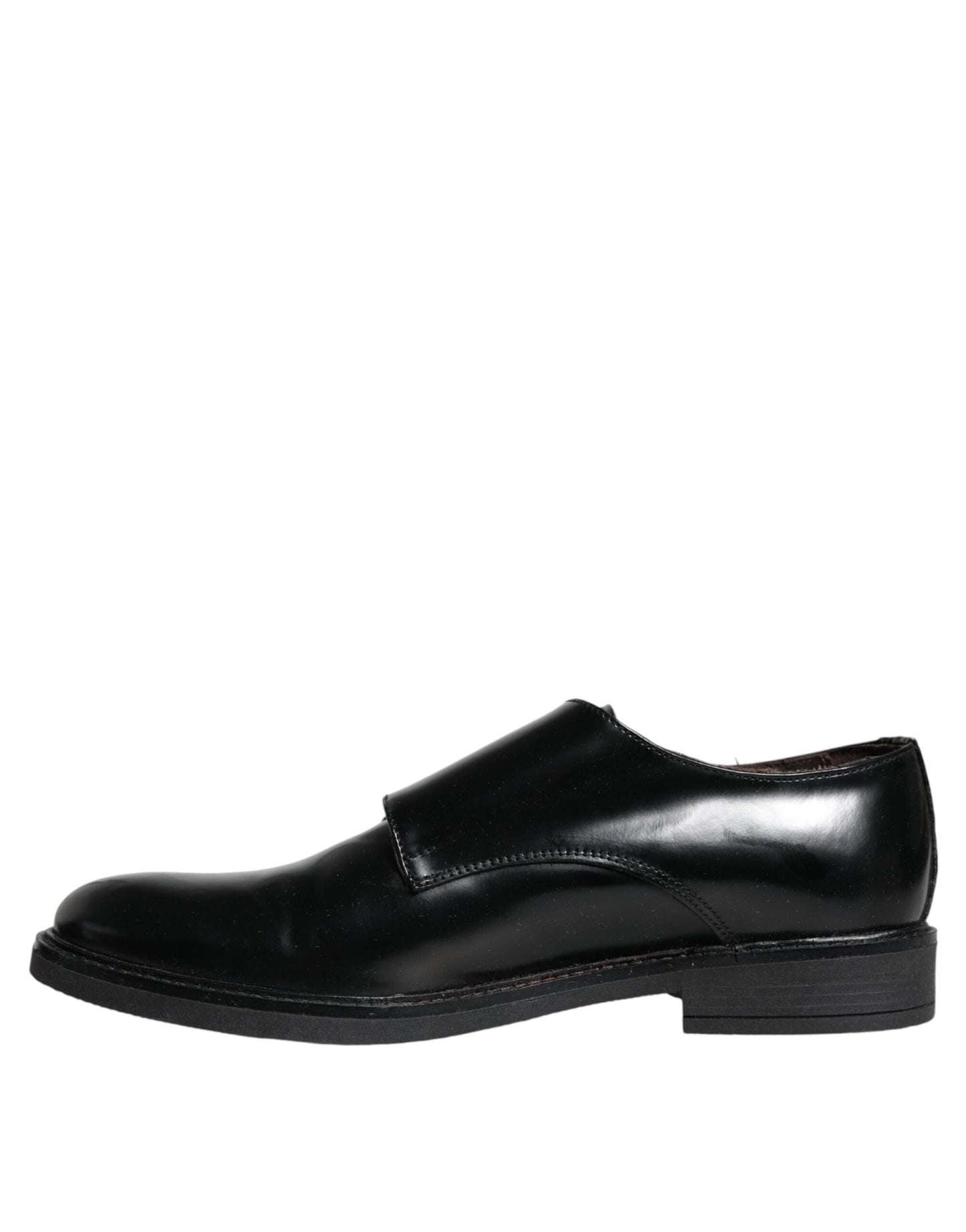  - Black Leather Monk Strap Dress Formal Shoes