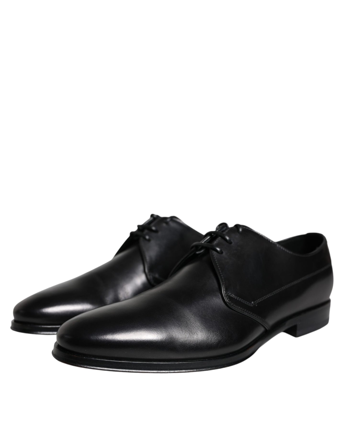  - Black Leather Derby Formal Dress Shoes