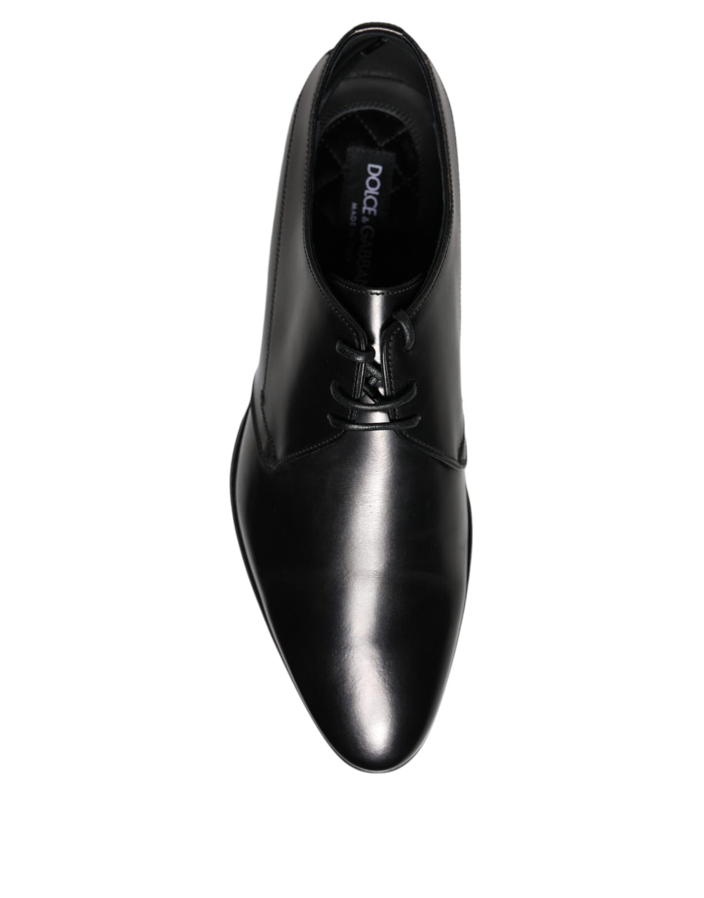  - Black Leather Derby Formal Dress Shoes