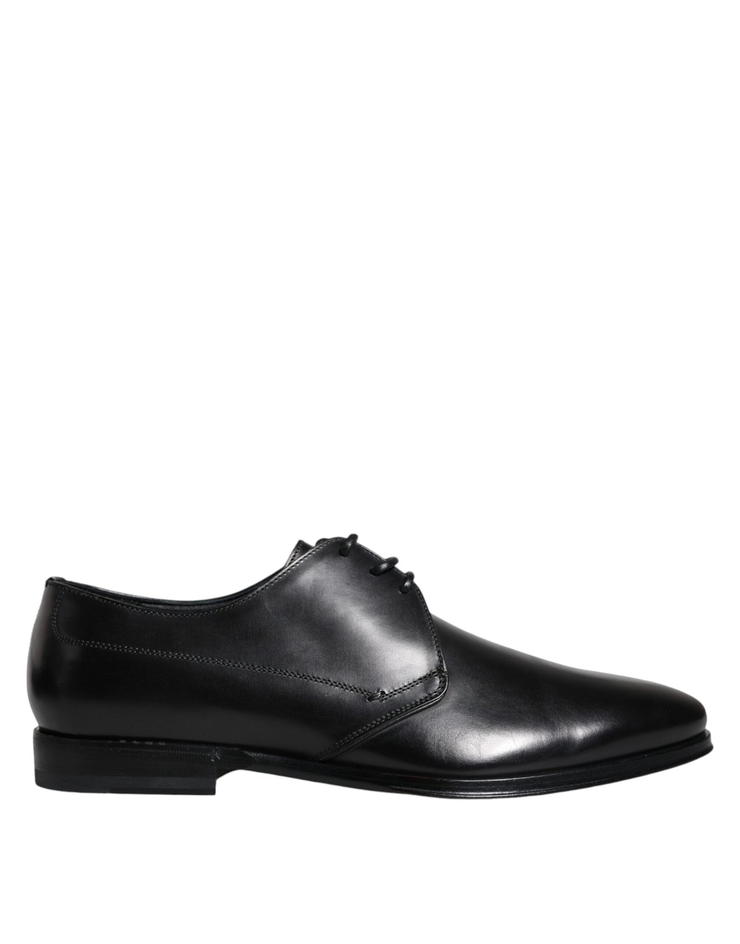  - Black Leather Derby Formal Dress Shoes