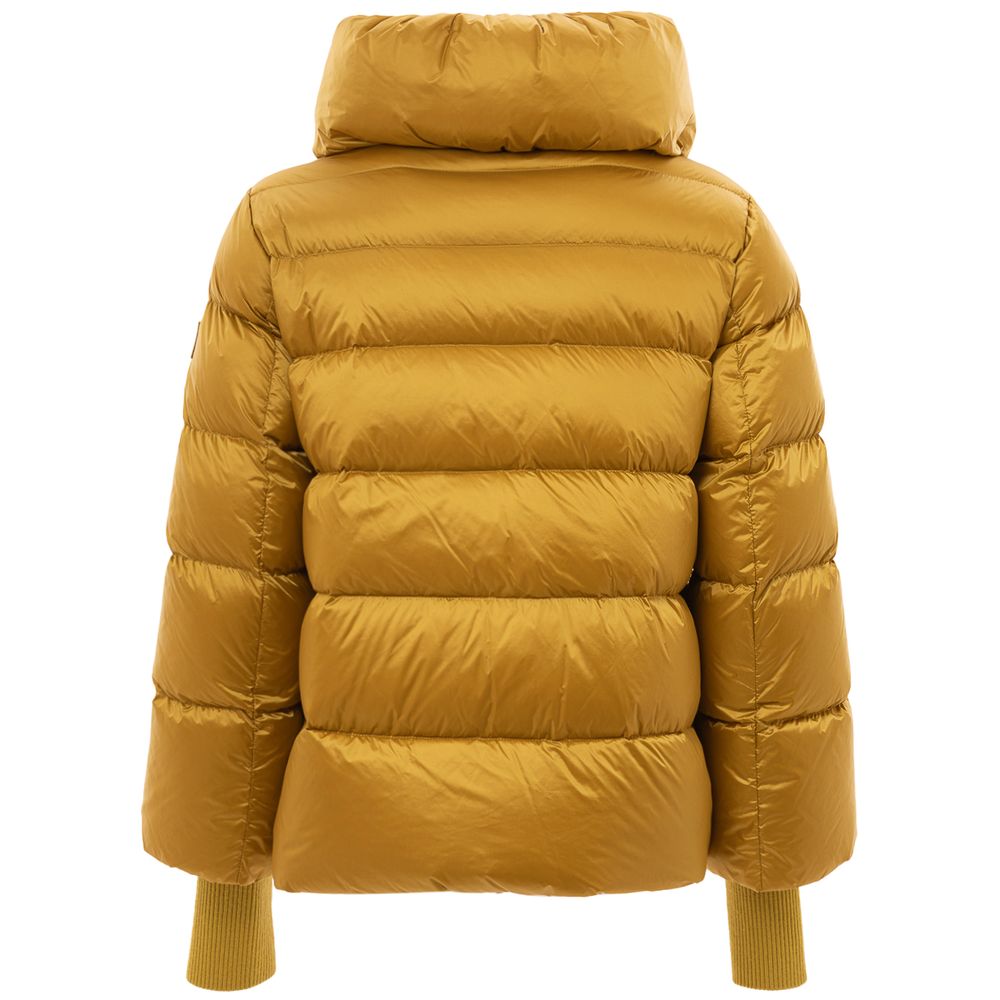 Gold Polyamide Jackets & Coat - The Luxe Alliance