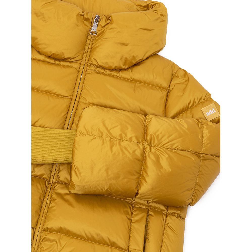 Gold Polyamide Jackets & Coat - The Luxe Alliance