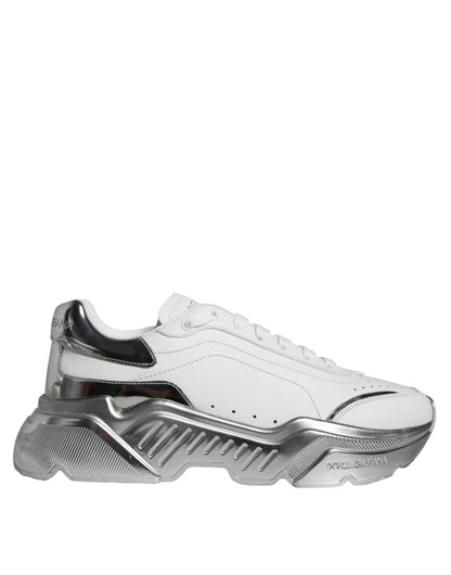  - White Silver Daymaster Low Top Sneakers Shoes