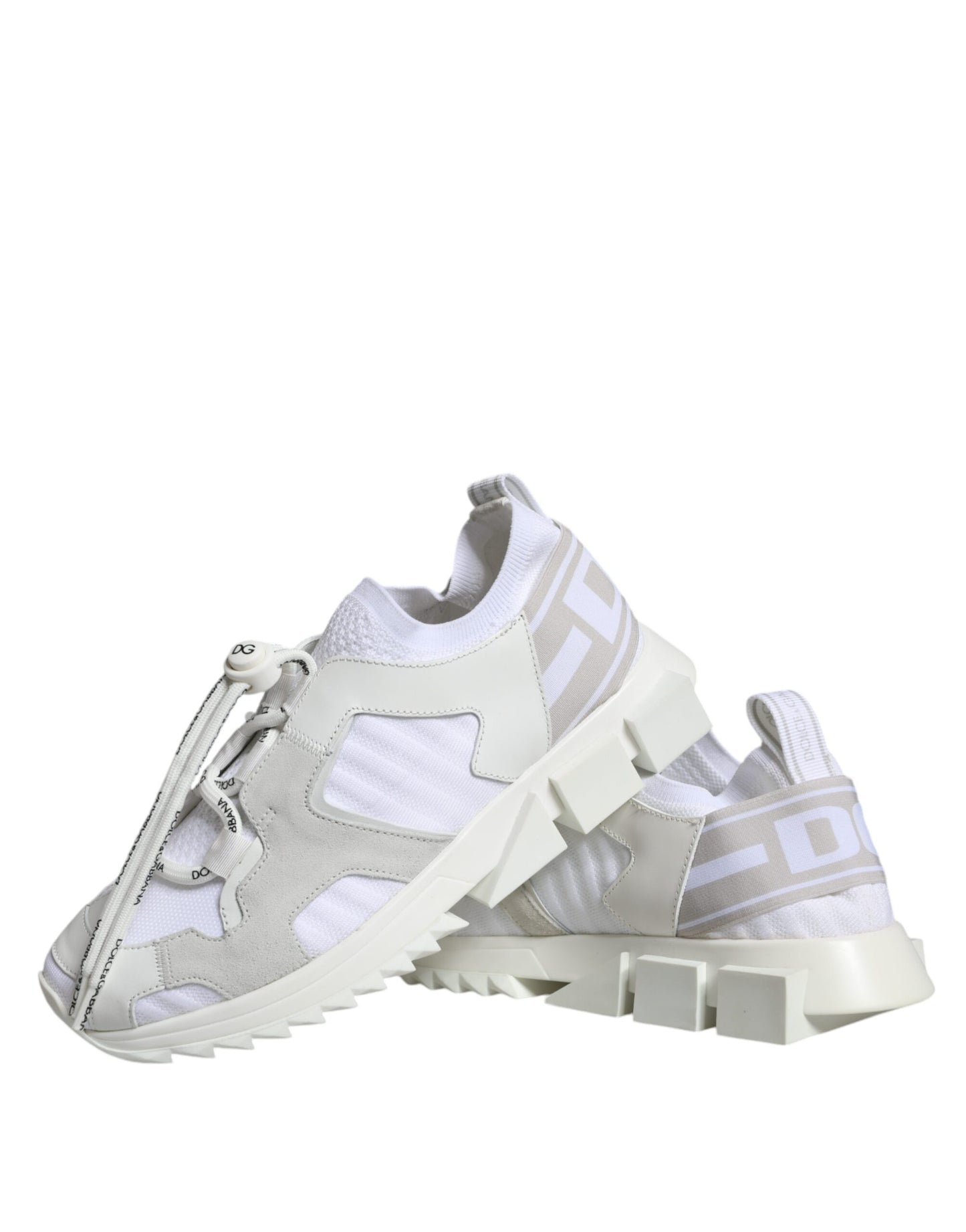 White Mesh Sorrento Trekking Sneakers Shoes - The Luxe Alliance