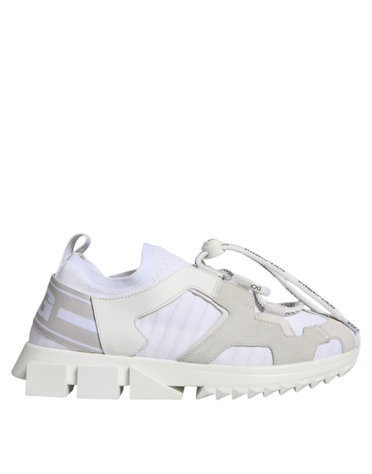 White Mesh Sorrento Trekking Sneakers Shoes - The Luxe Alliance