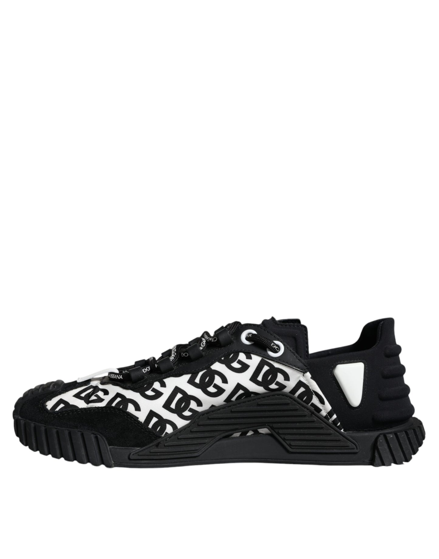 Black Logo Lace Up Low Top NS1 Sneakers Shoes - The Luxe Alliance