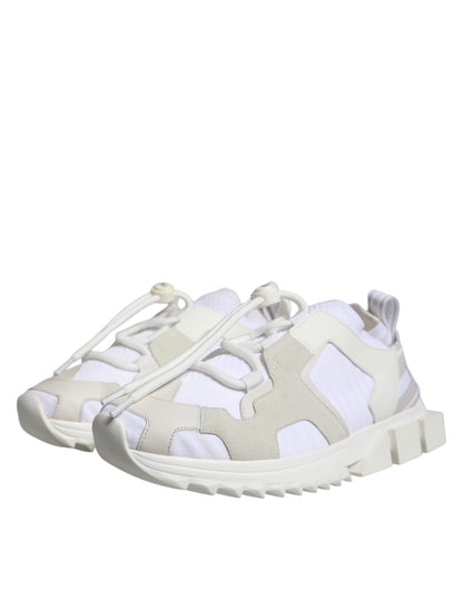 Dolce & Gabbana White Mesh Sorrento Trekking Sneakers for Women
