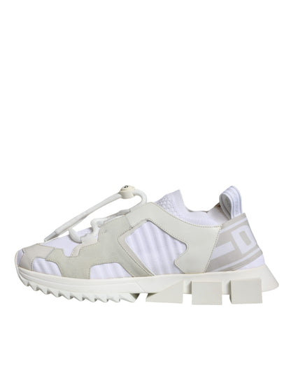 White Mesh Sorrento Trekking Sneakers Shoes - The Luxe Alliance